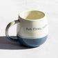 Happy 12oz Stoneware Two-Tone Coffee Mug