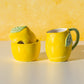 Amalfi Lemon Ceramic Milk Jug & Sugar Bowl Set