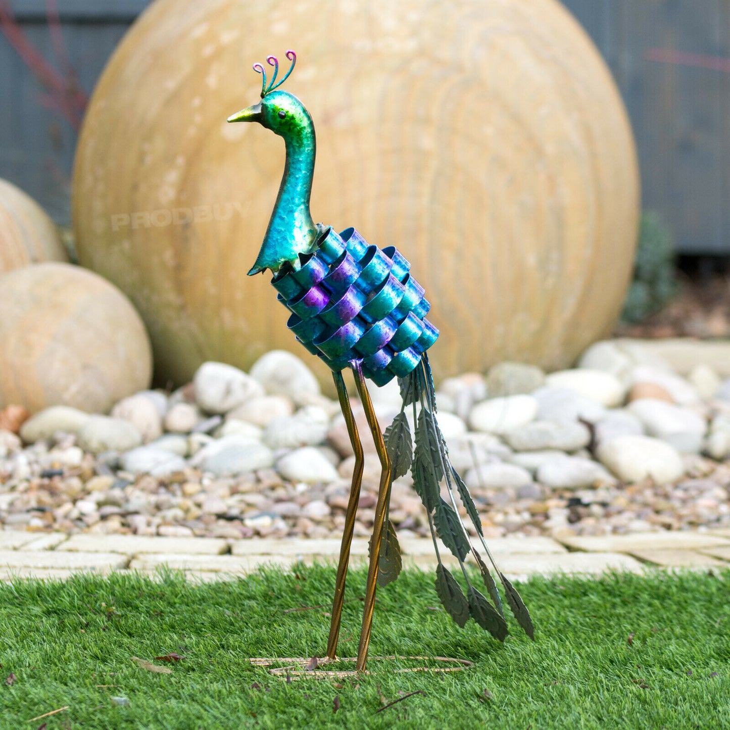 Metal Peacock Garden Lawn Ornament