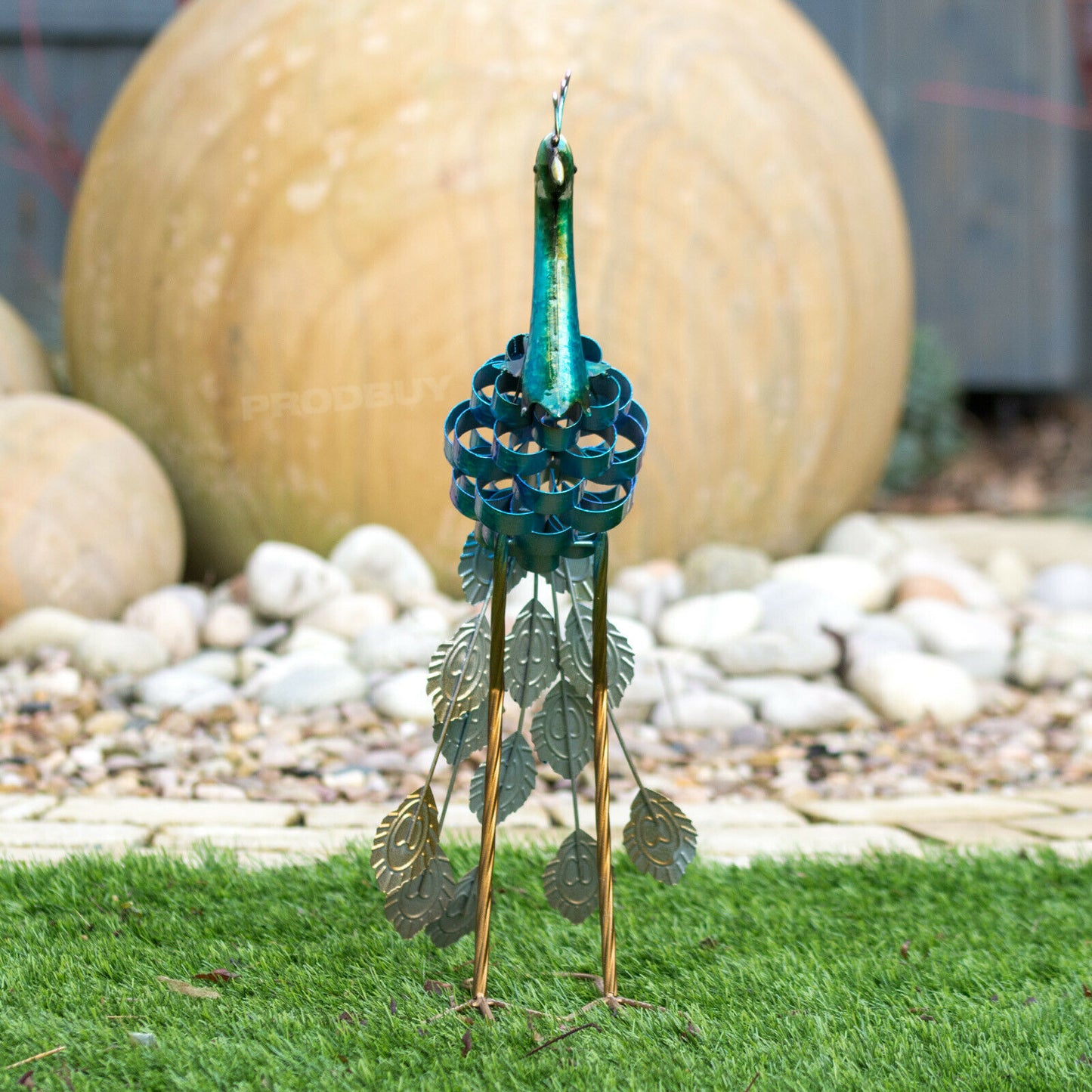 Metal Peacock Garden Lawn Ornament