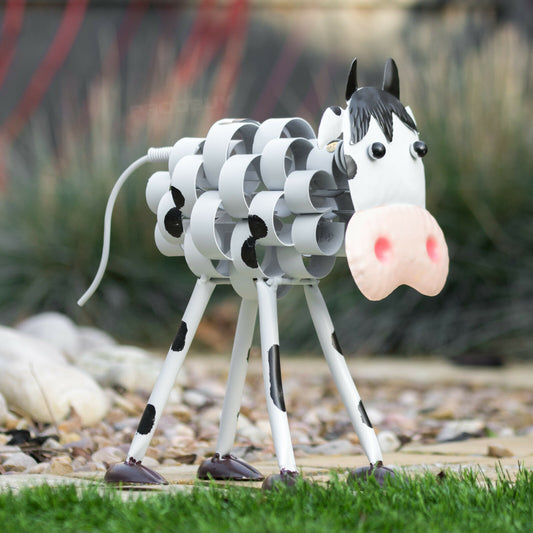 Metal Cow Garden Lawn Ornament