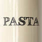 Cream Tall 'Pasta' Storage Tin