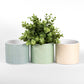 Indoor White Ceramic Leaf Houseplant Cover Flower Plant Pot Holder Home Decor