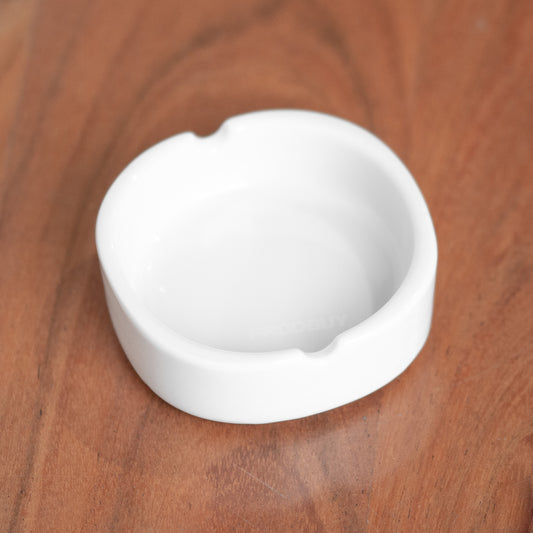 Small White Ceramic Ashtrays 8cm