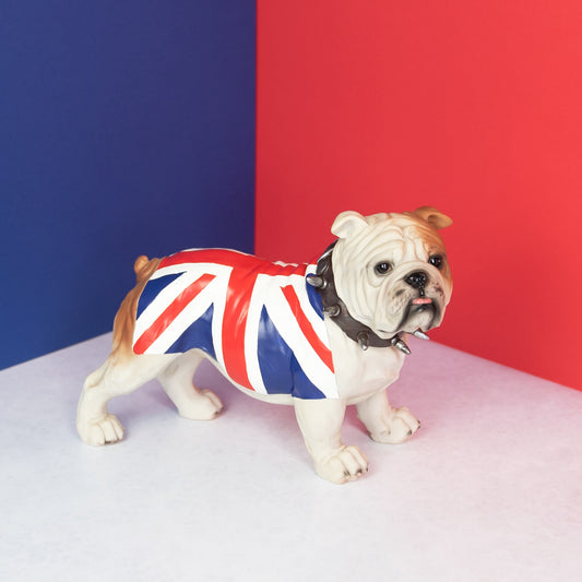 Standing Union Jack British Bulldog Ornament