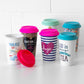 Confetti Hearts Travel Mug Insulated Double Walled Thermal Cup