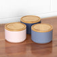 Stackable 3 Piece Ceramic Storage Canister Set