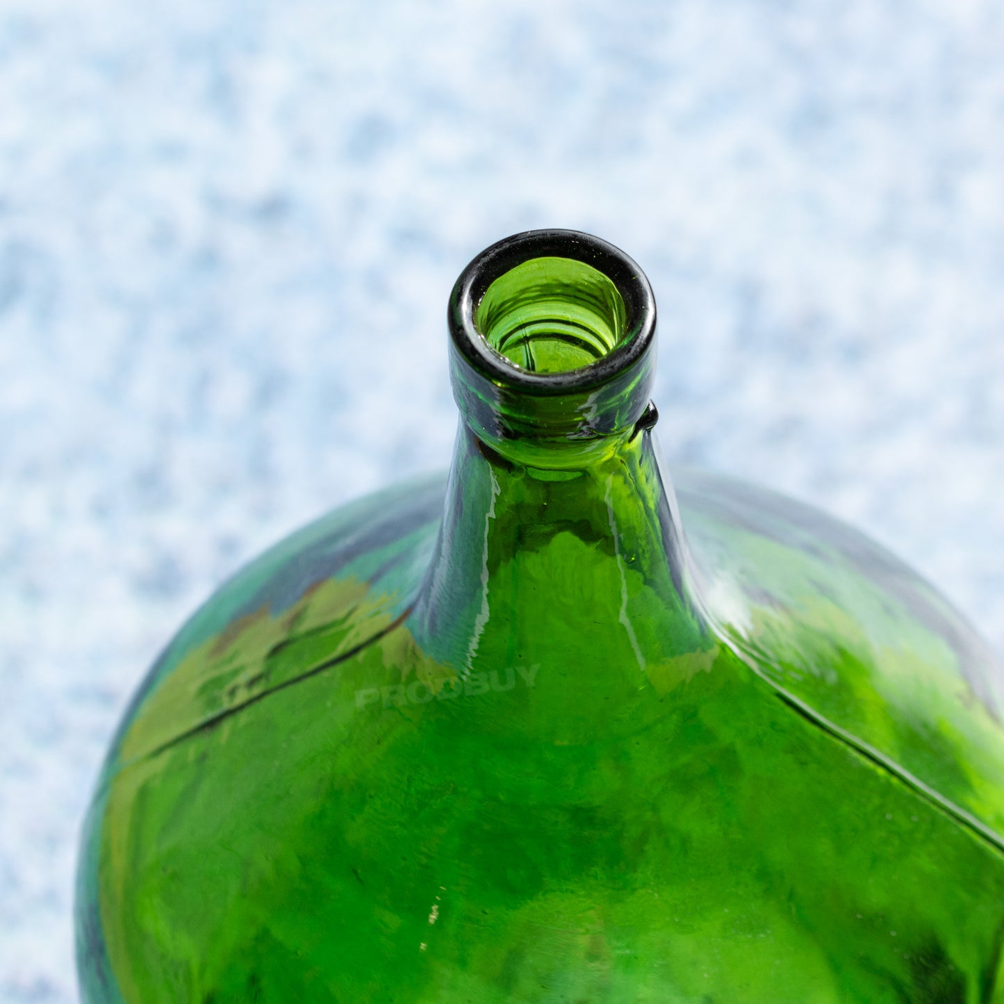 Vintage Style Recycled Green Glass Bottle Vase