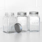 Tala Ribbed Tea Coffee Sugar Glass Jars