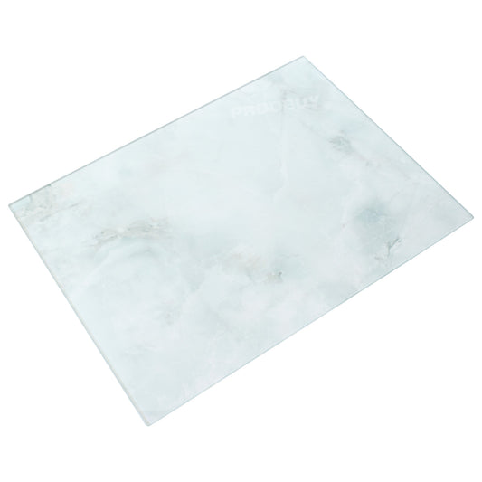 Marble Effect Glass 40cm Worktop Saver Board