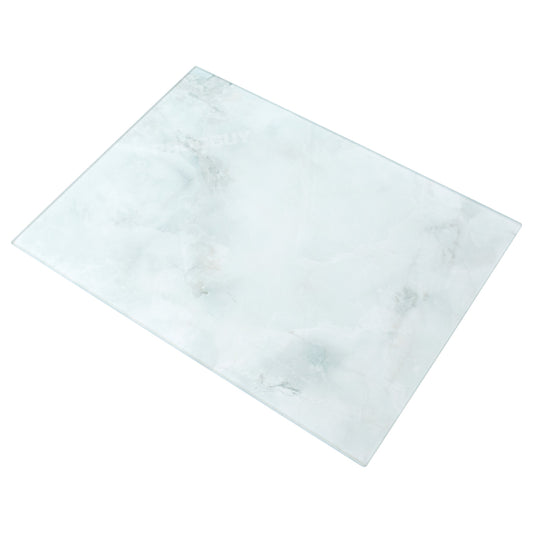 Marble Effect Glass 40cm Worktop Saver Board