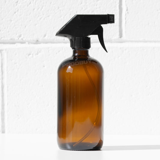 Brown Glass Plant Mister 450ml Cleaning Spray Bottle