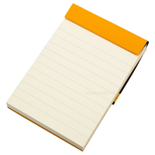 Set of 3 Rhodia A7 Black 'Le R' Notepads with Ivory Colour Lined Pages