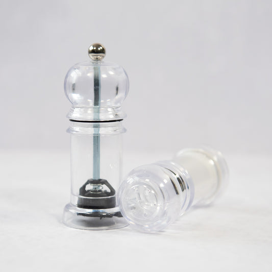 Clear Acrylic Salt Shaker and Pepper Grinder Mill Set
