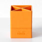 Rhodia Orange Small Faux Leather Pen Pot Desk Tidy