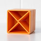 Rhodia Orange Small Faux Leather Pen Pot Desk Tidy