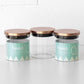 Set of 3 Glass Jars with Copper Lids 500ml