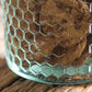 Glass Honeycomb 1.9 Litre Storage Jar with Clip Lid