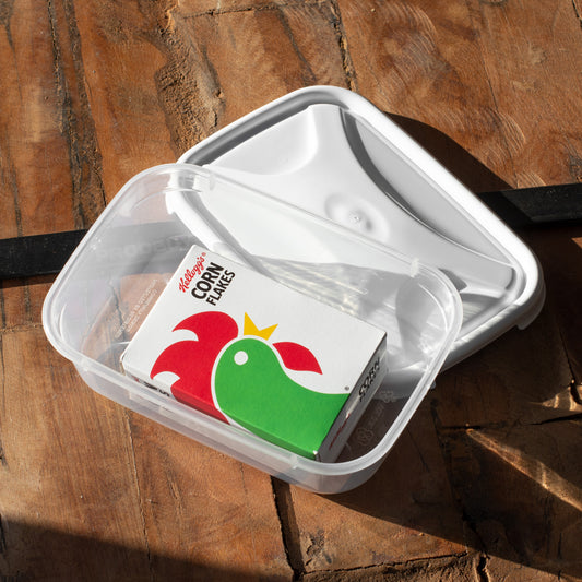 White Lid 0.8L Food Storage Container