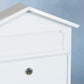 House Shaped White Metal Wall Mounted Letterbox