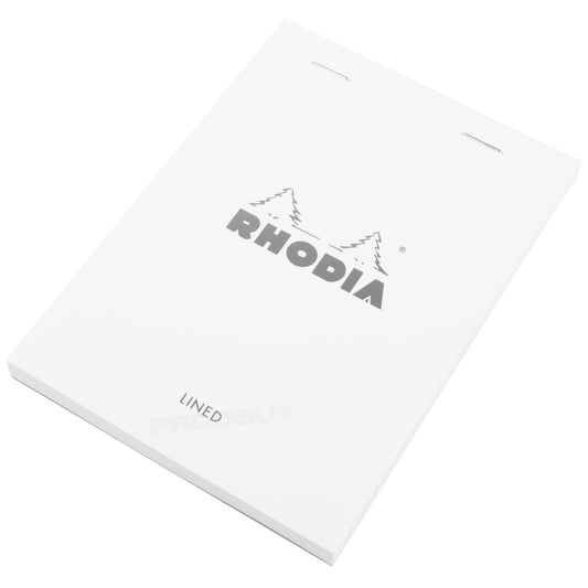 Set of 3 Rhodia A6 Lined 80 Sheet Small Notebooks with White Covers