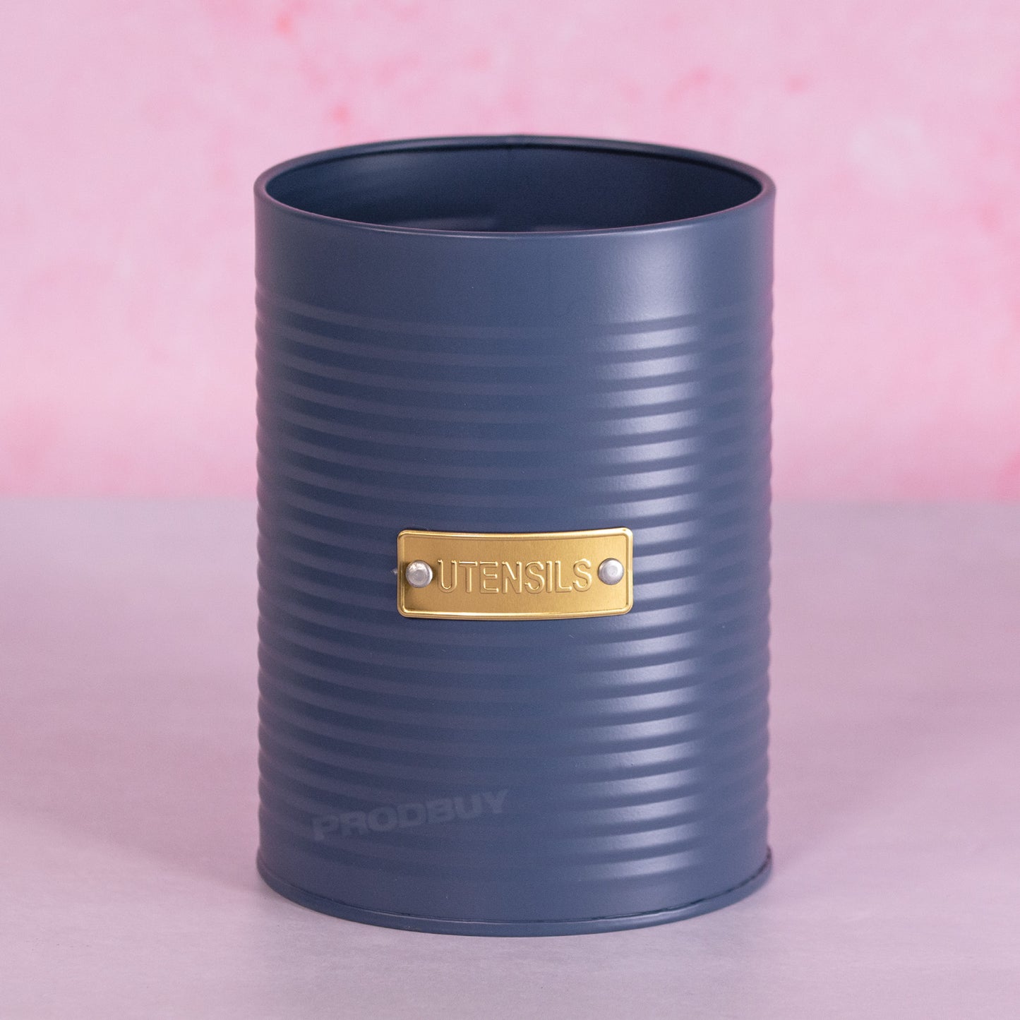 Retro Navy Blue Utensil Storage Pot