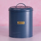 Retro Navy Blue Compost Caddy Food Waste Bin