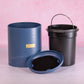 Retro Navy Blue Compost Caddy Food Waste Bin