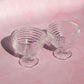 Set of 2 Swirl Glass 250ml Sundae Dishes