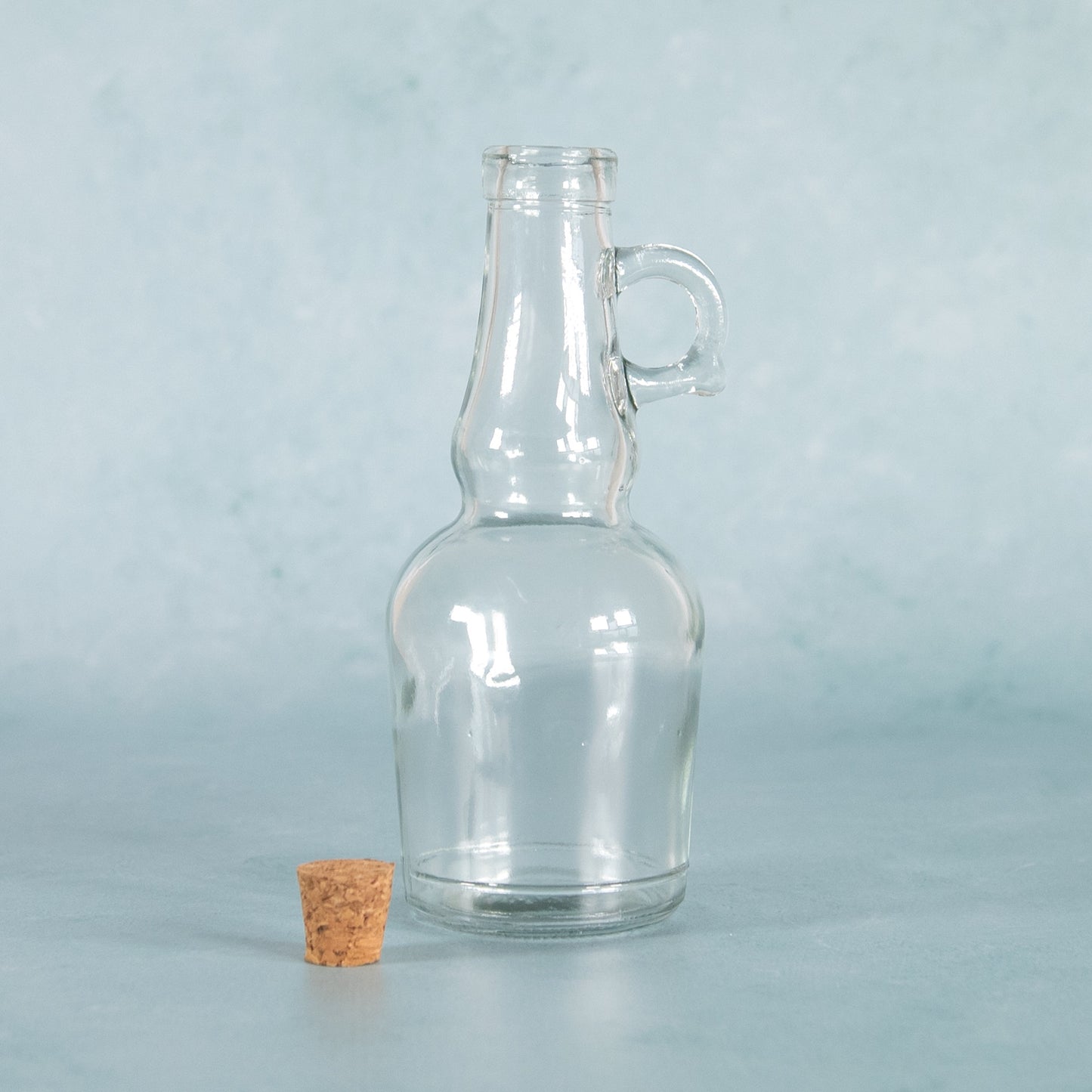 250ml Glass Oil & Vinegar Bottle Set with Cork Stoppers