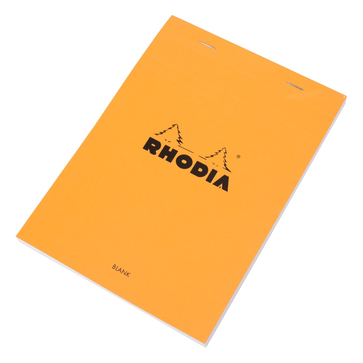 Set of 3 Rhodia A5 Blank Artist's Sketching Pads with Orange Covers & Plain White Sheets