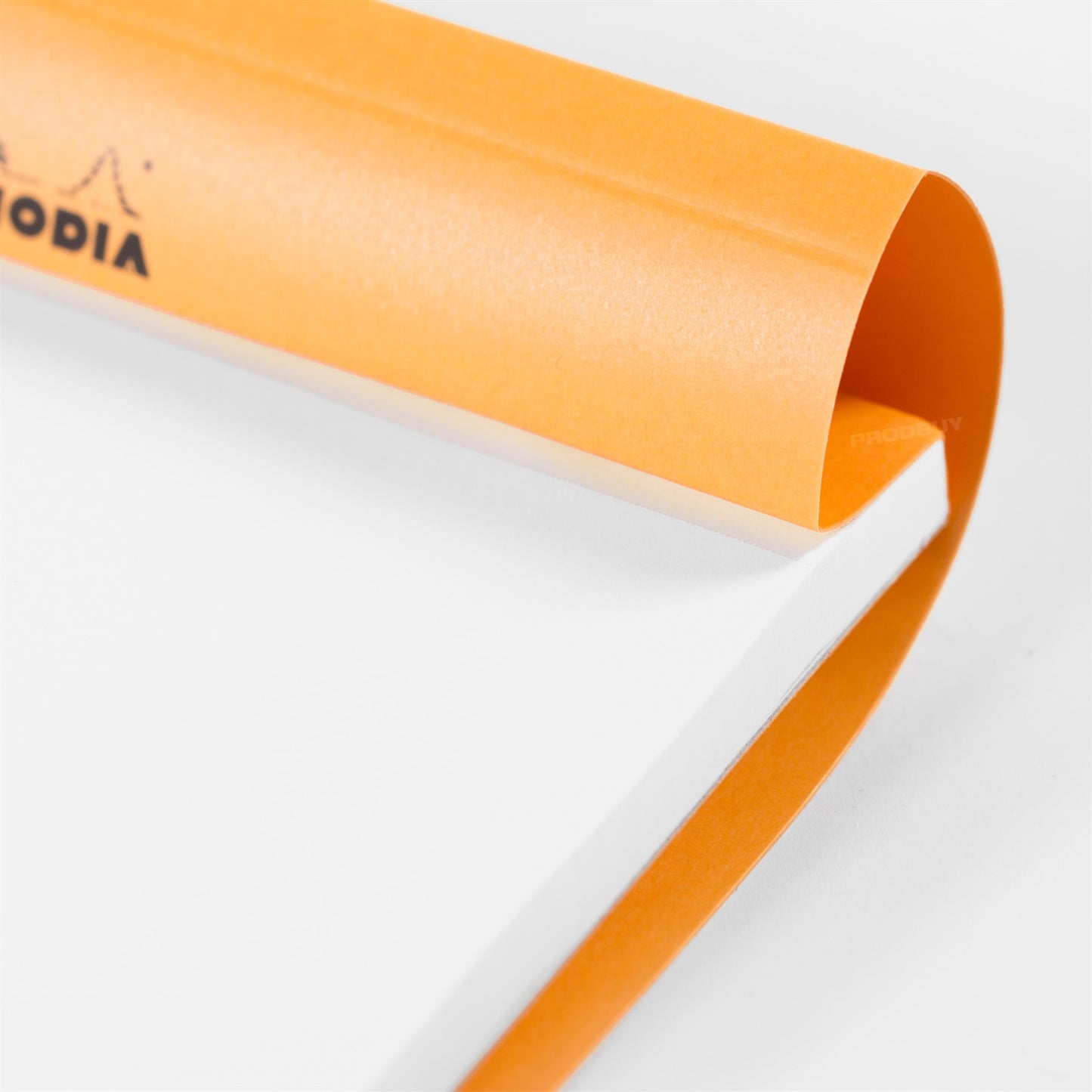 Set of 3 Rhodia A5 Blank Artist's Sketching Pads with Orange Covers & Plain White Sheets