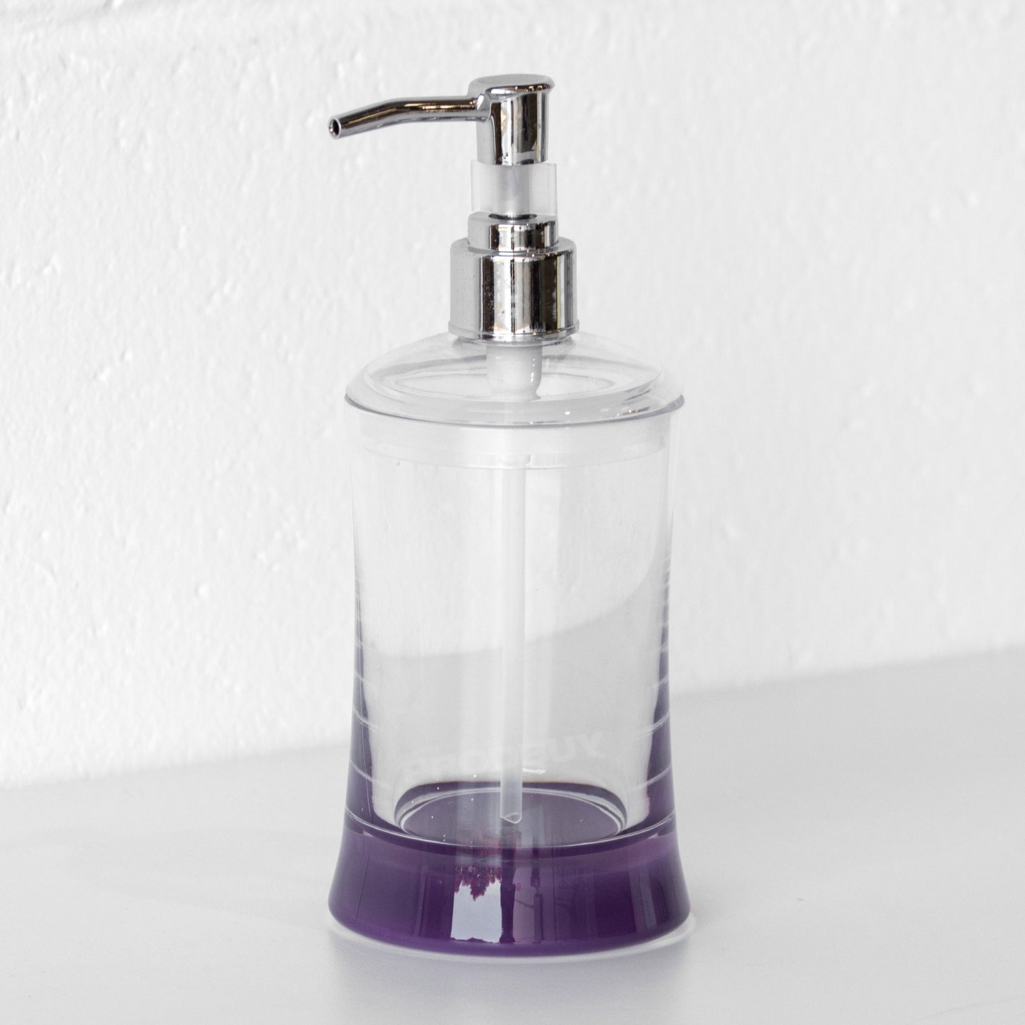 Purple & Clear Acrylic Lotion Dispenser