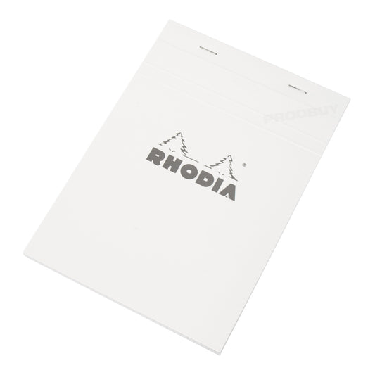 Set of 3 Rhodia A5 Notebooks with 5x5mm Square Grid Pages & White Covers