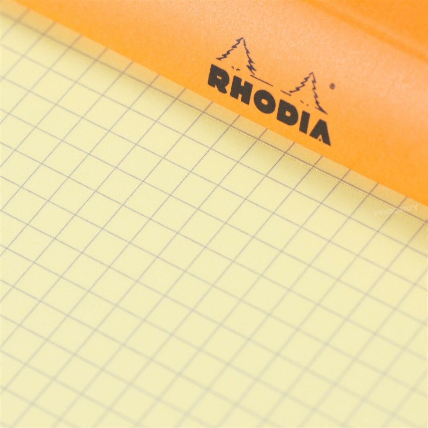 Set of 3 Rhodia A5 Notebooks with Yellow Colour 5x5mm Square Grid Pages