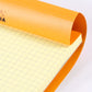 Set of 3 Rhodia A5 Notebooks with Yellow Colour 5x5mm Square Grid Pages