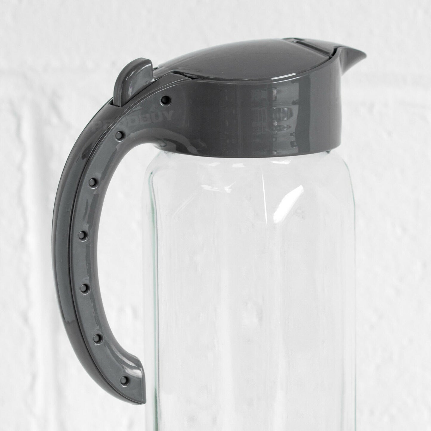 1.5L Glass Fridge Door Water Pitcher Jug with Plastic Lid