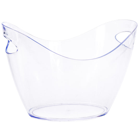 Large 7 Litre Clear Plastic Champagne Cooler Bucket