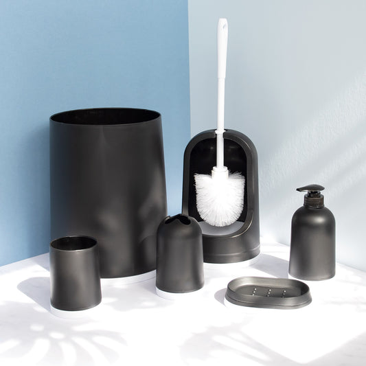 6 Piece Bathroom Accessories Set - Choice of two colours