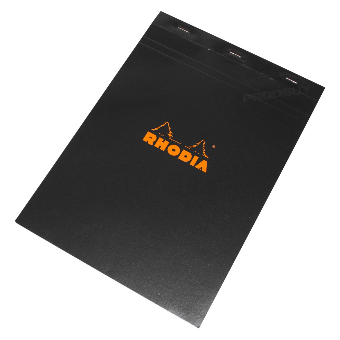 Set of 3 Rhodia A4 Notebooks with 5x5mm Square Grid Pages & Black Covers