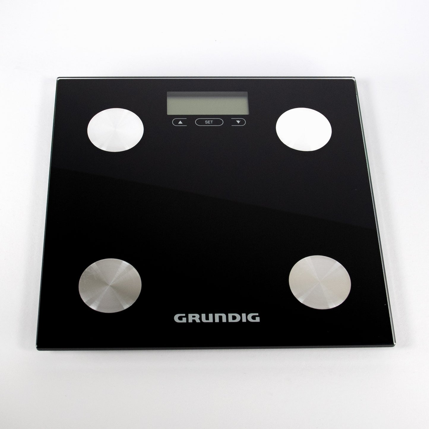 Grundig Black Bathroom Scale - BMI Body Fat Muscle Water Percentage