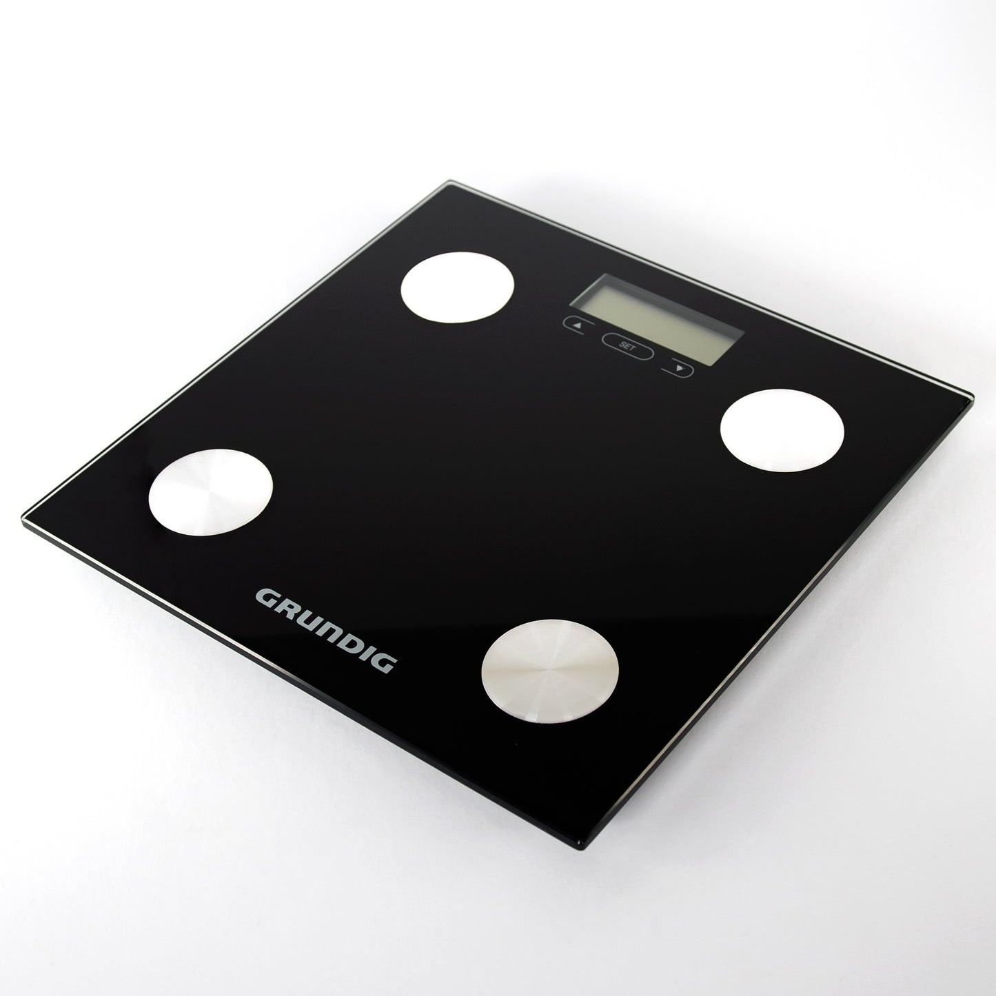 Grundig Black Bathroom Scale - BMI Body Fat Muscle Water Percentage