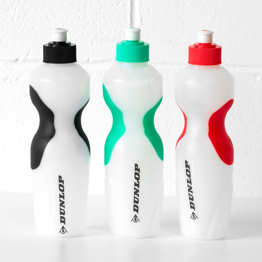 Set of 3 Dunlop 650ml Water Bottles BPA-Free Plastic with Mixed Colours