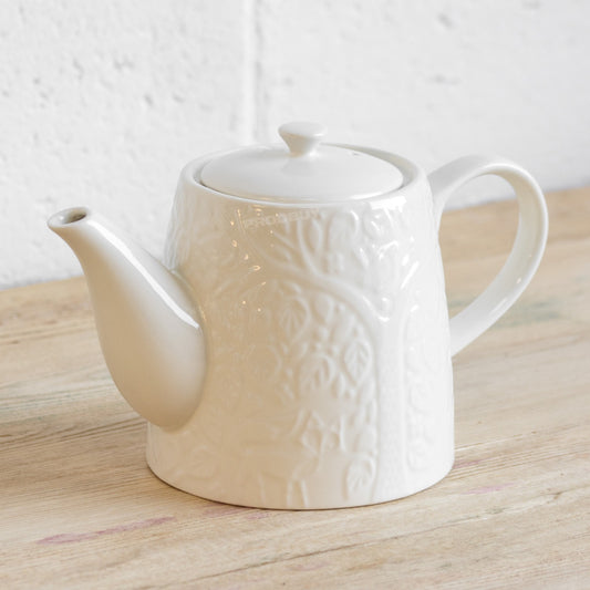 Cream 'In The Forest' 1 Litre Ceramic Teapot