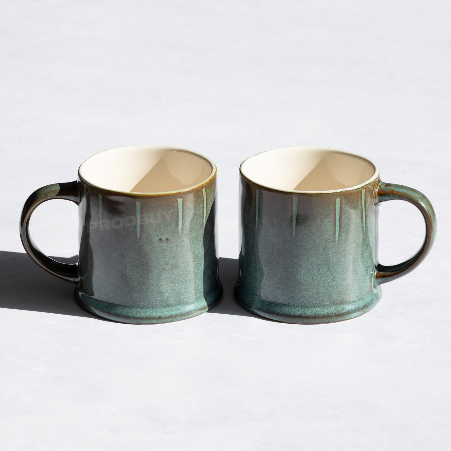 Set of 2 Reactive Glaze Coffee Mugs