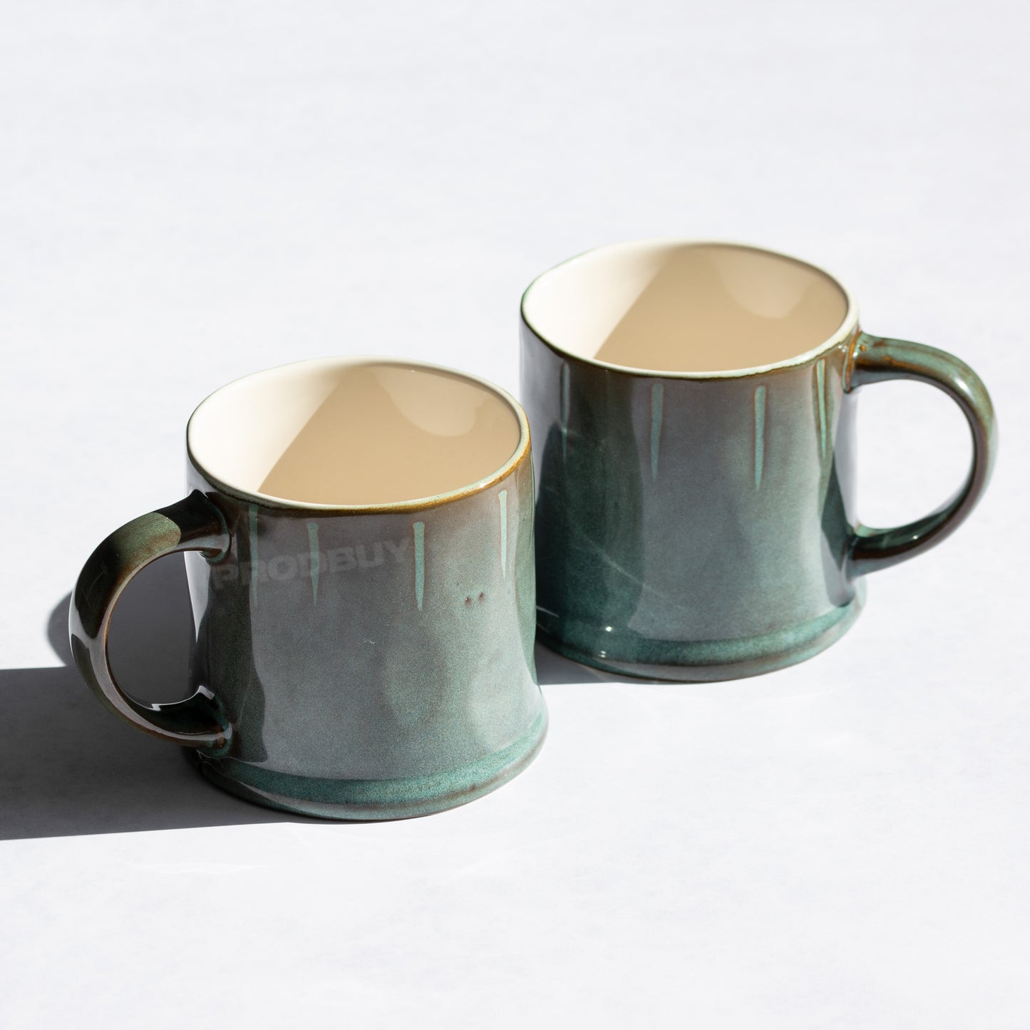 Set of 2 Reactive Glaze Coffee Mugs