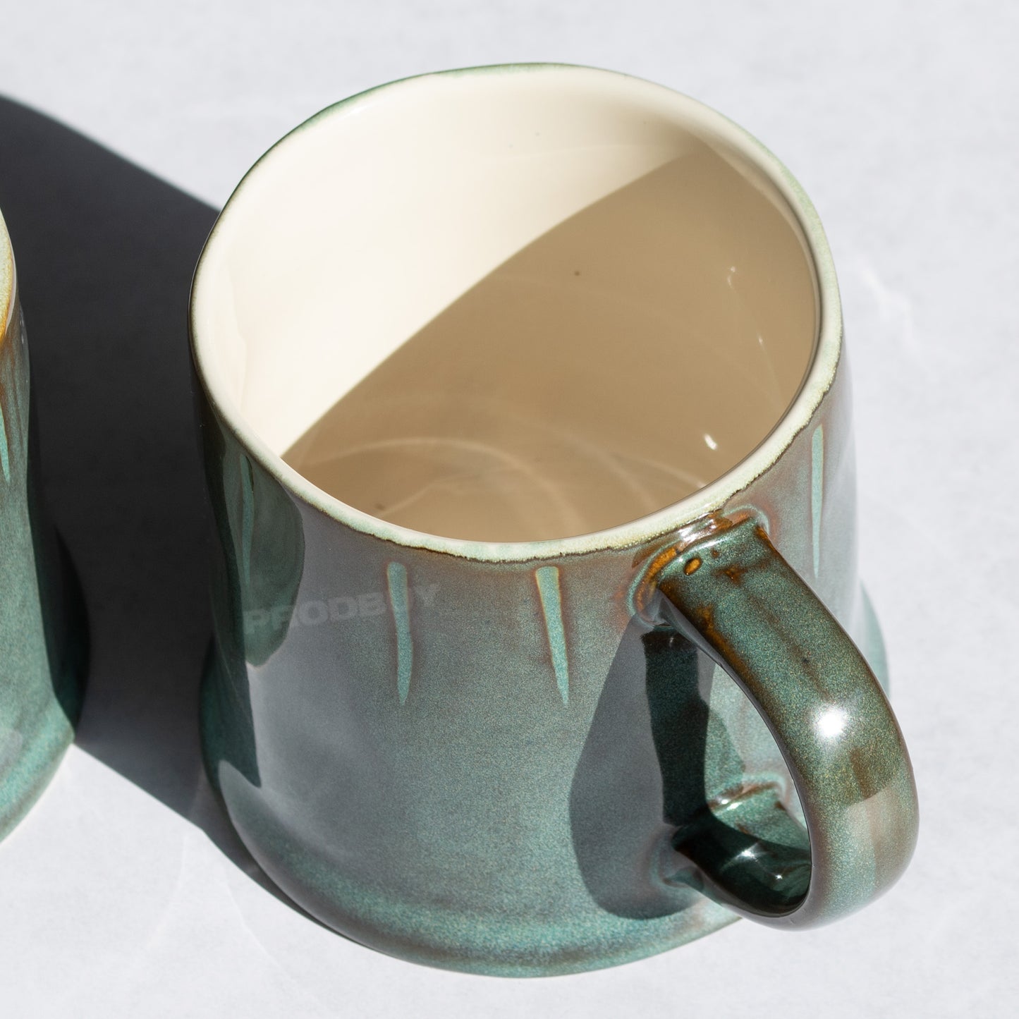 Set of 2 Reactive Glaze Coffee Mugs