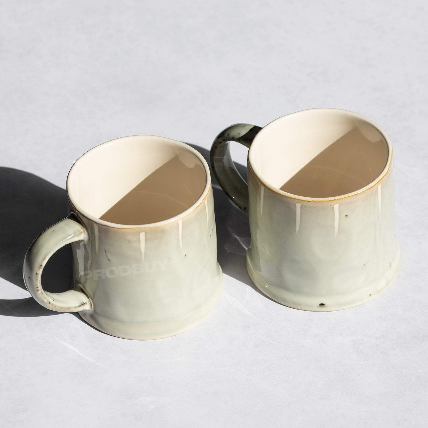 Set of 2 Reactive Glaze Coffee Mugs