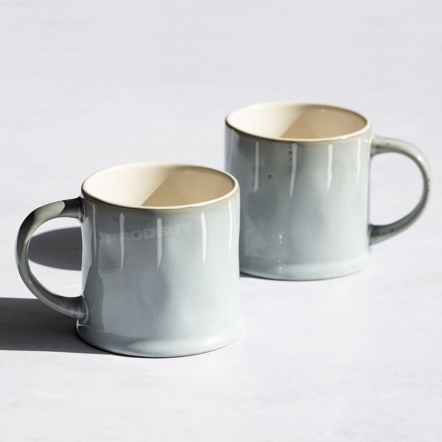 Set of 2 Reactive Glaze Coffee Mugs