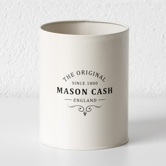 Mason Cash Utensil Pot Retro Cream Large Round Storage Canister